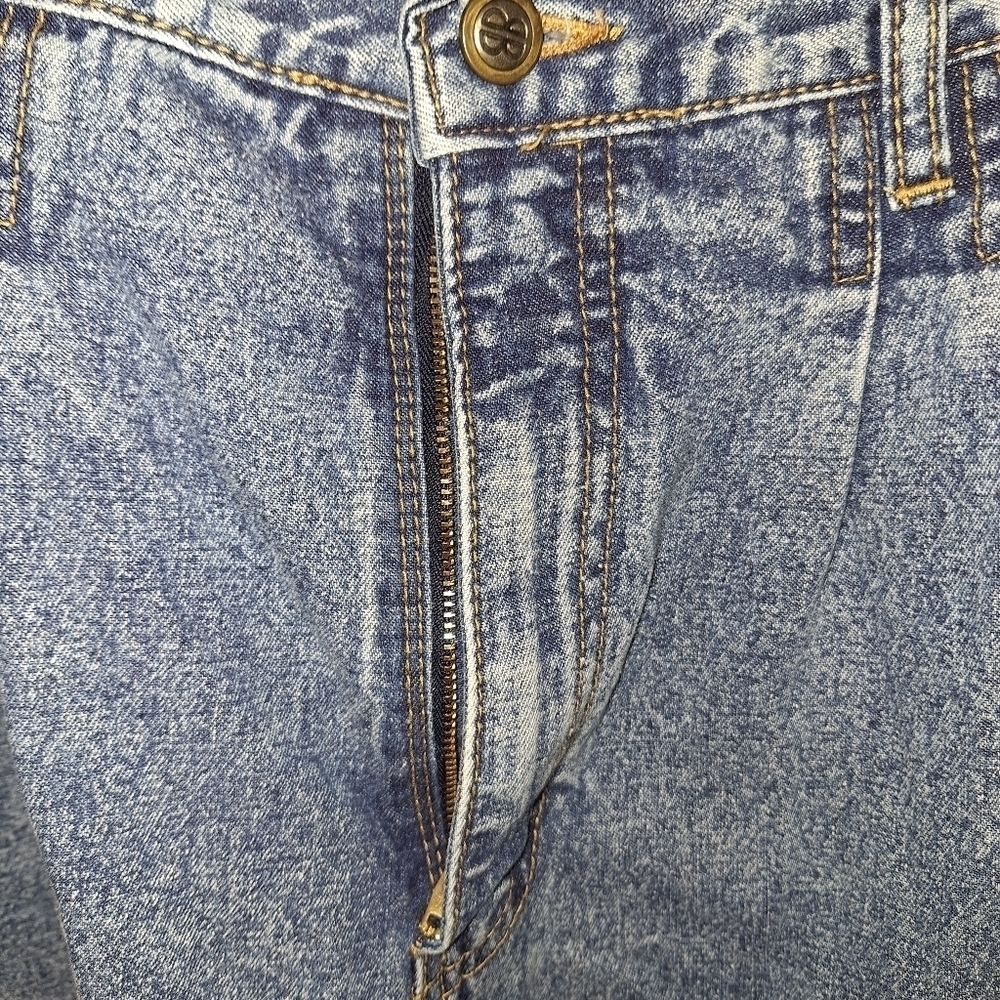 Bill Blass Vintage Acid Wash Denim Jeans 14 Petite - Picture 7 of 7